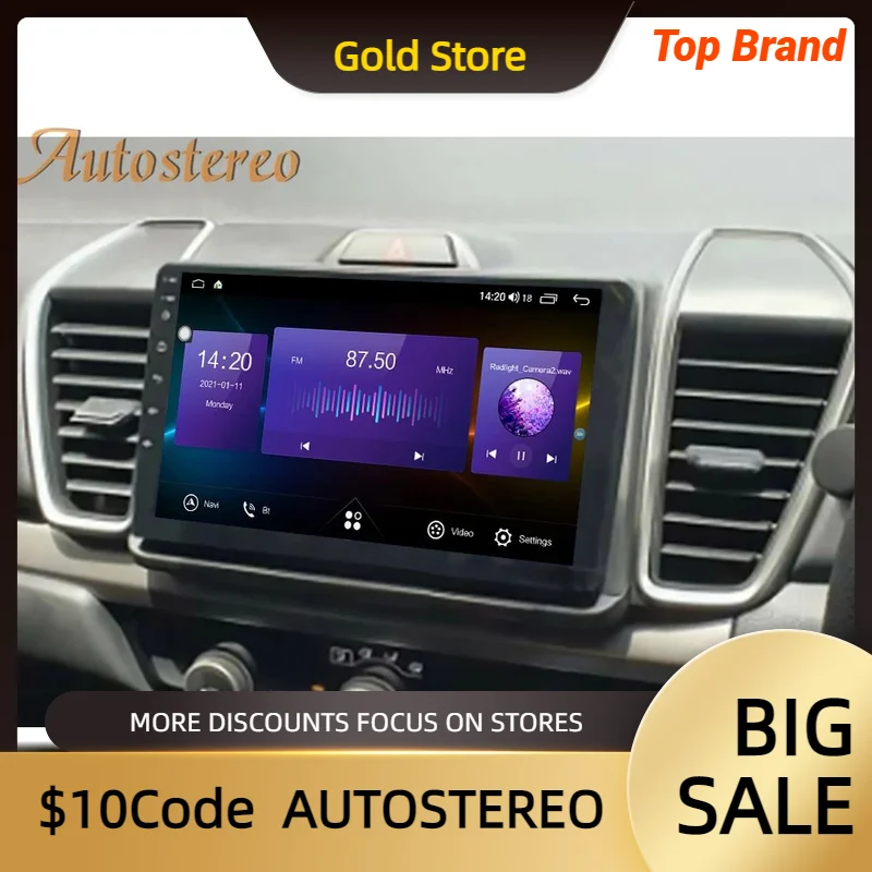 

Carplay Android13 Car Media Player GPS Navigation For Honda City 2021 2022-25 Auto Radio Stereo Head Unit Multimedia Player DSP