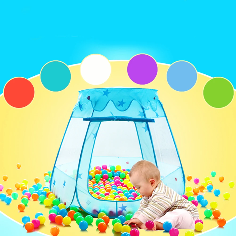 

Game Tent for Children Hexagon Kids Playhouse Indoor Ocean Ball Castle Baby Tent House Foldable Lightweight Safe Material DIY