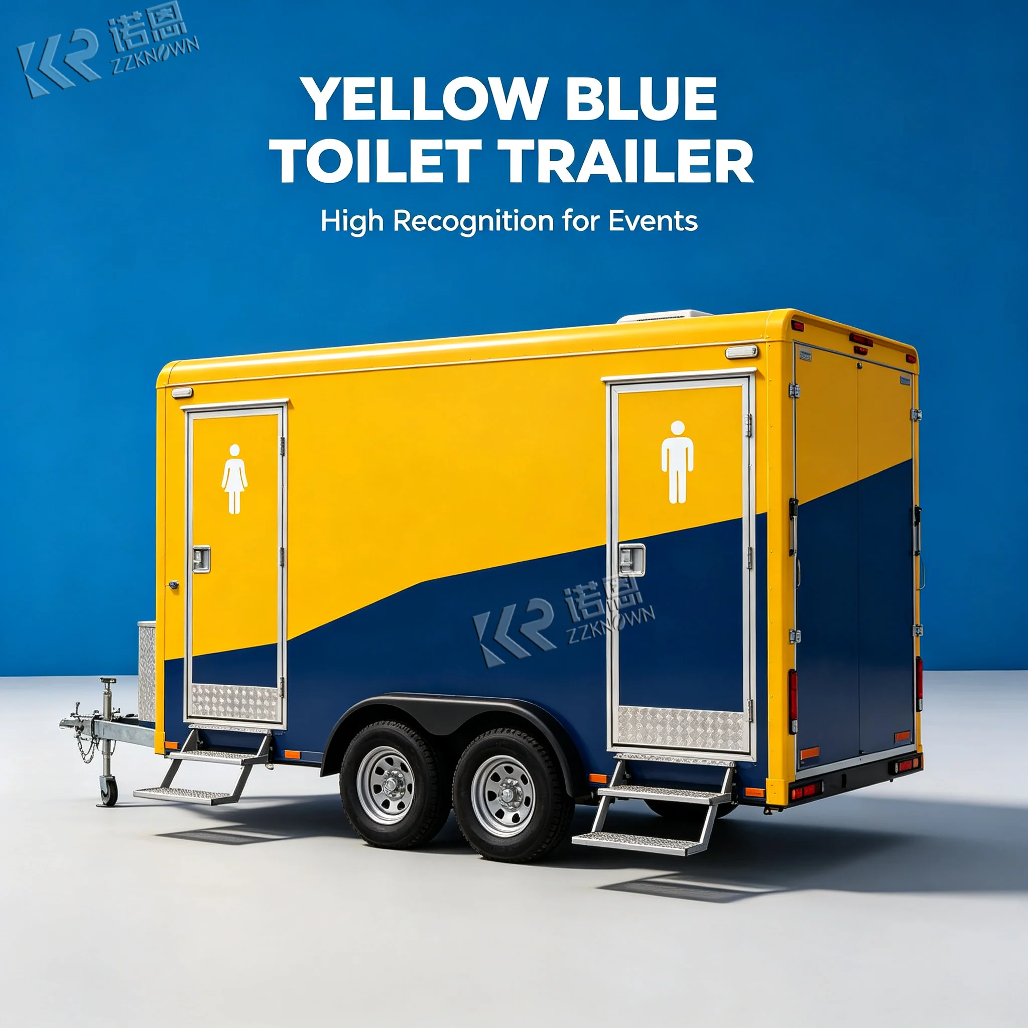 Mobile Restroom Trailer Luxury Portable Toilet Trailer for Wedding Event VIP Bathroom Trailer Outdoor Use