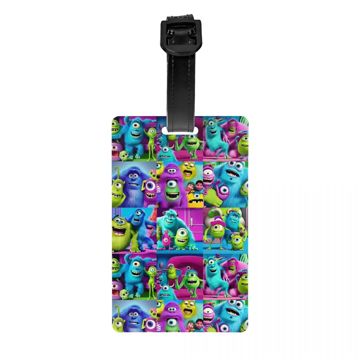 Etiqueta de identificación personalizada de la cubierta de privacidad de la maleta del bolso de viaje de la etiqueta del equipaje de la empresa eléctrica de la Universidad de Monster