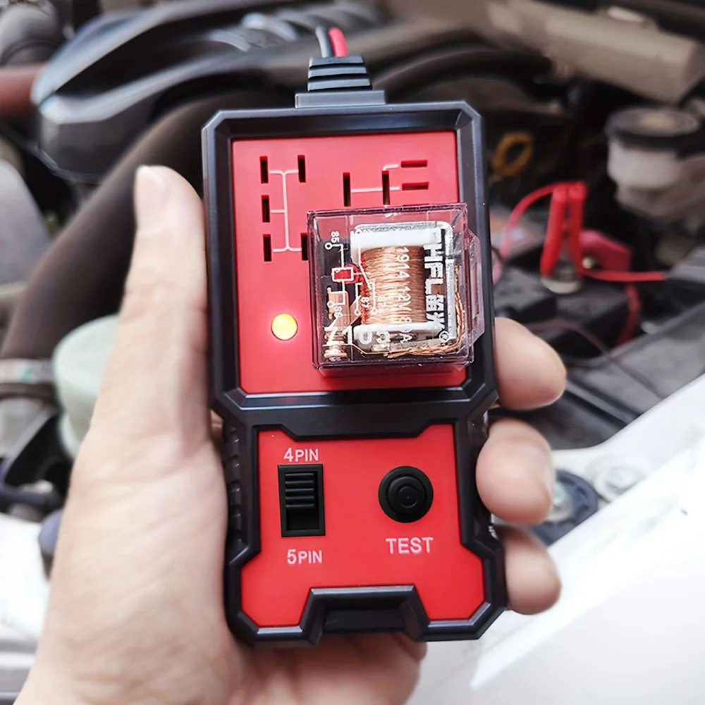 Led Indicator Light Car Battery Tester, Automotive Electronic Relay Tester, Universal Type, 12V, Without Battery view 6