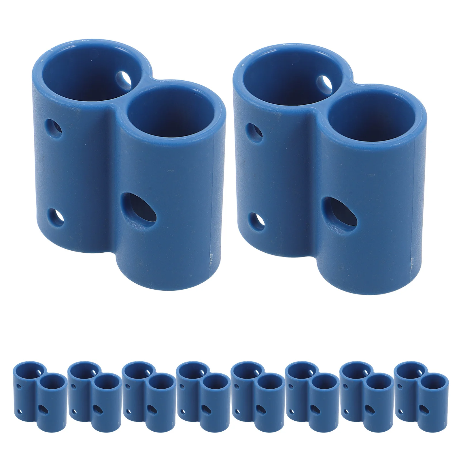 12Pcs Toilet Seat Riser Clamp 8-Shaped Plastic Tube Holder Bracket for Commode Chair Wheelchair Seat Cushion Mounting Hardware