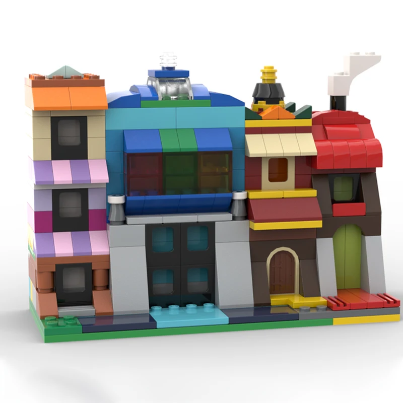 

277 шт. MOC старый город классические строительные блоки Рождественский подарок мастер-серия коллекционное издание образование сборная модель