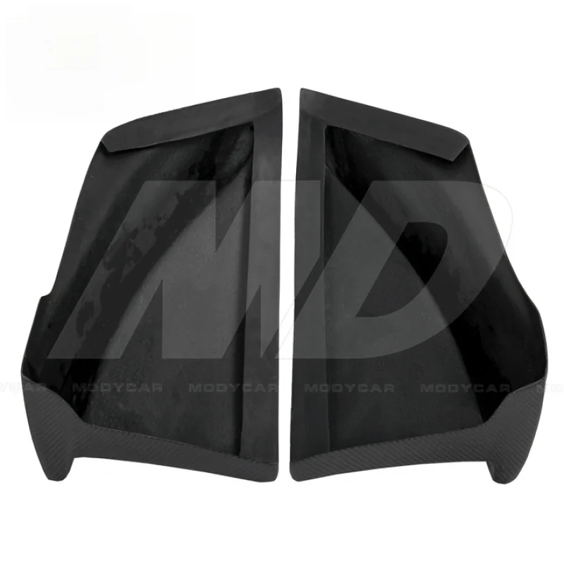 for  Mitsubishi Evolution EVO X 2008-2015 Rs Style Carbon Fiber Rear Bumper Extention Corners