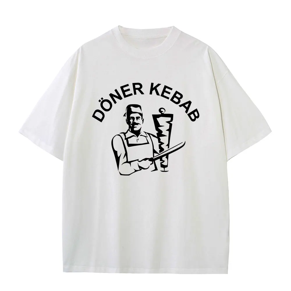 

Doner Kebab Funny Meme T-shirt Men Women 100% Cotton Oversized Short Sleeve T Shirts Summer Casual Crewneck Unisex Streetwear