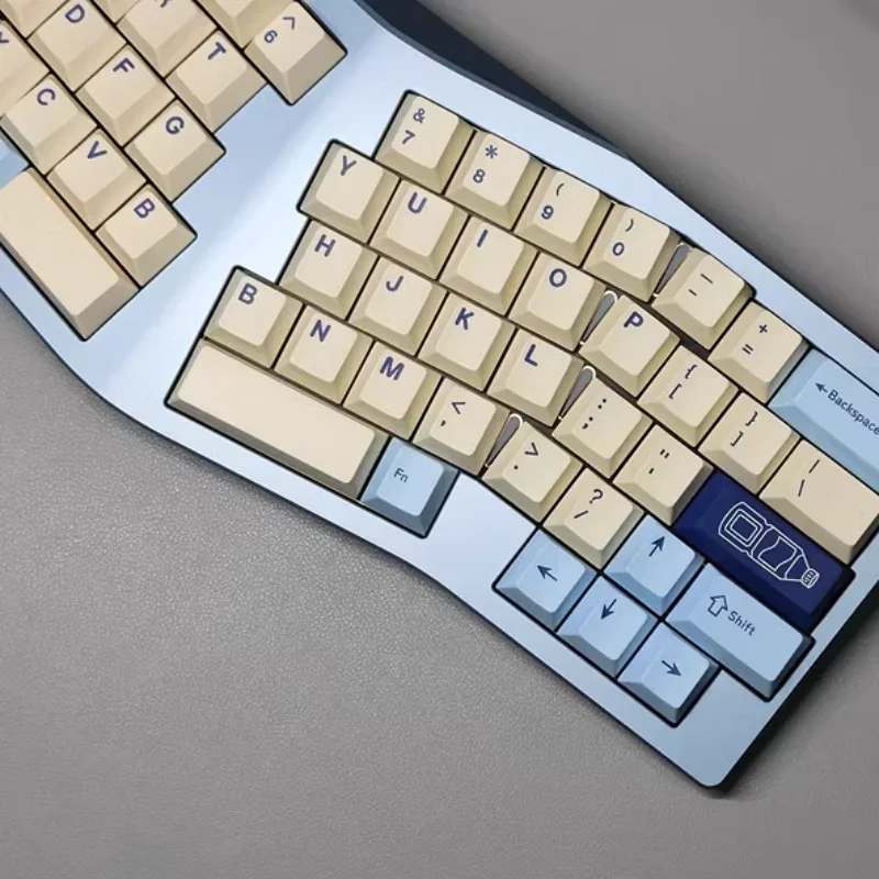 Imagem -06 - Gmk Iogurte Keycaps Pbt Personalizado Cereja Perfil Keycap Retro Cor Clara Keycap para Jogos Teclado Mecânico Acessórios Presente