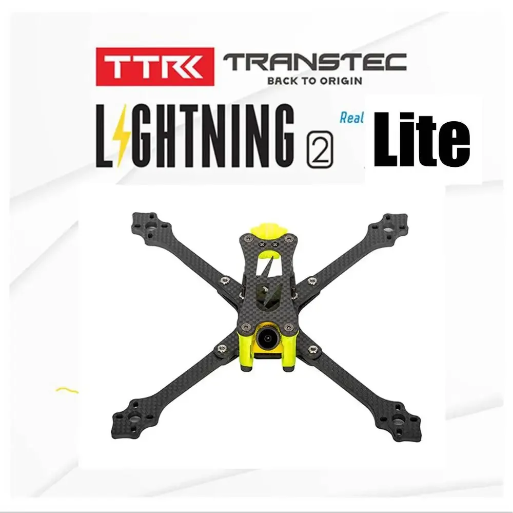 

TRANSTEC Lightning 2 True X Lite H Brid 215mm FPV Racing drone Frame 5mm Arm 7075 Carbon Fiber Frame Kit for iflight geprc