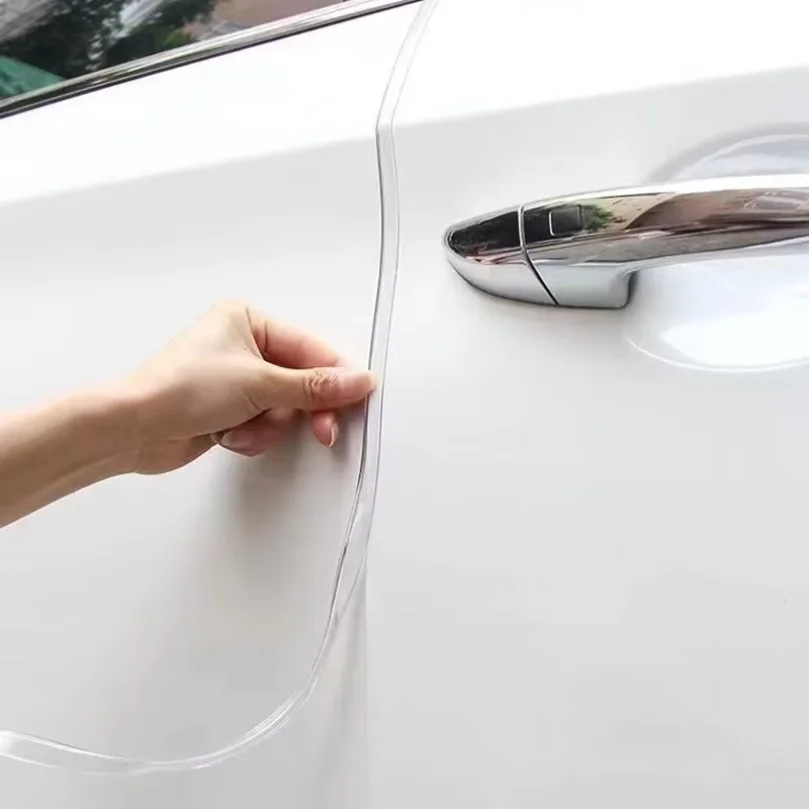 5M Car Door Edge Rubber Scratch Protector Strips Car Styling Mouldings Protection Side Doors Moldings Adhesive Scratch Tools New