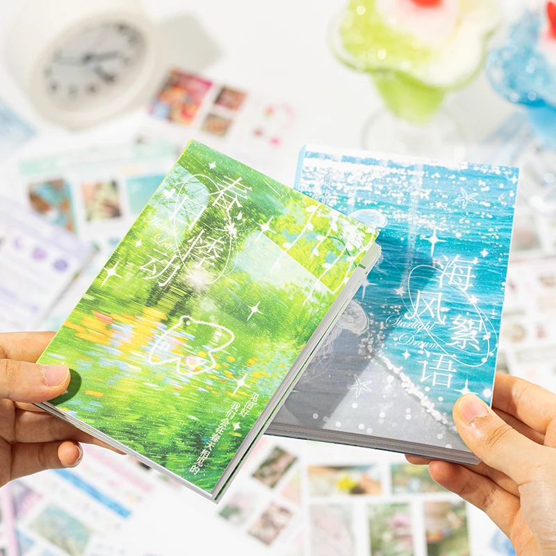30 Sheets Cute Flash Decorative Cut Film Y2K Sticker Book Sticker Journal Handbook Scrapbooking Decoration Aesthetic Stickers