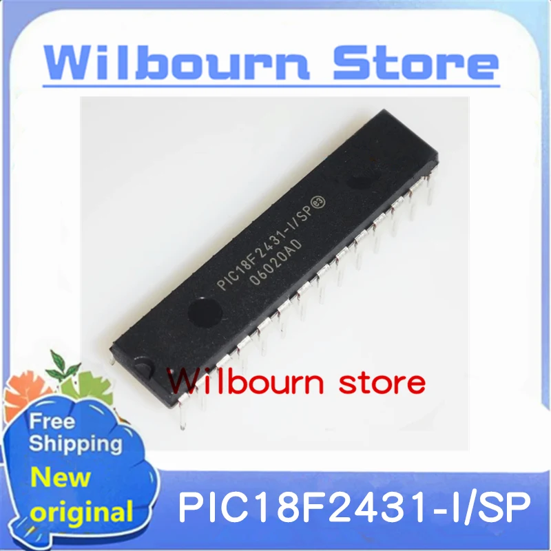 

НОВЫЙ 5 шт. ~ 20 шт./лот PIC18F2431-I/SP PIC18F2431 DIP-28 магазин Wilborn