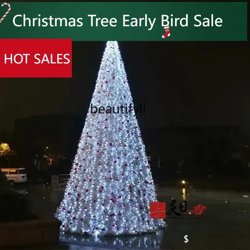 a95  Modern creative white Christmas tree set 4   5  6 meters 7 meters, large frame Christmas tree