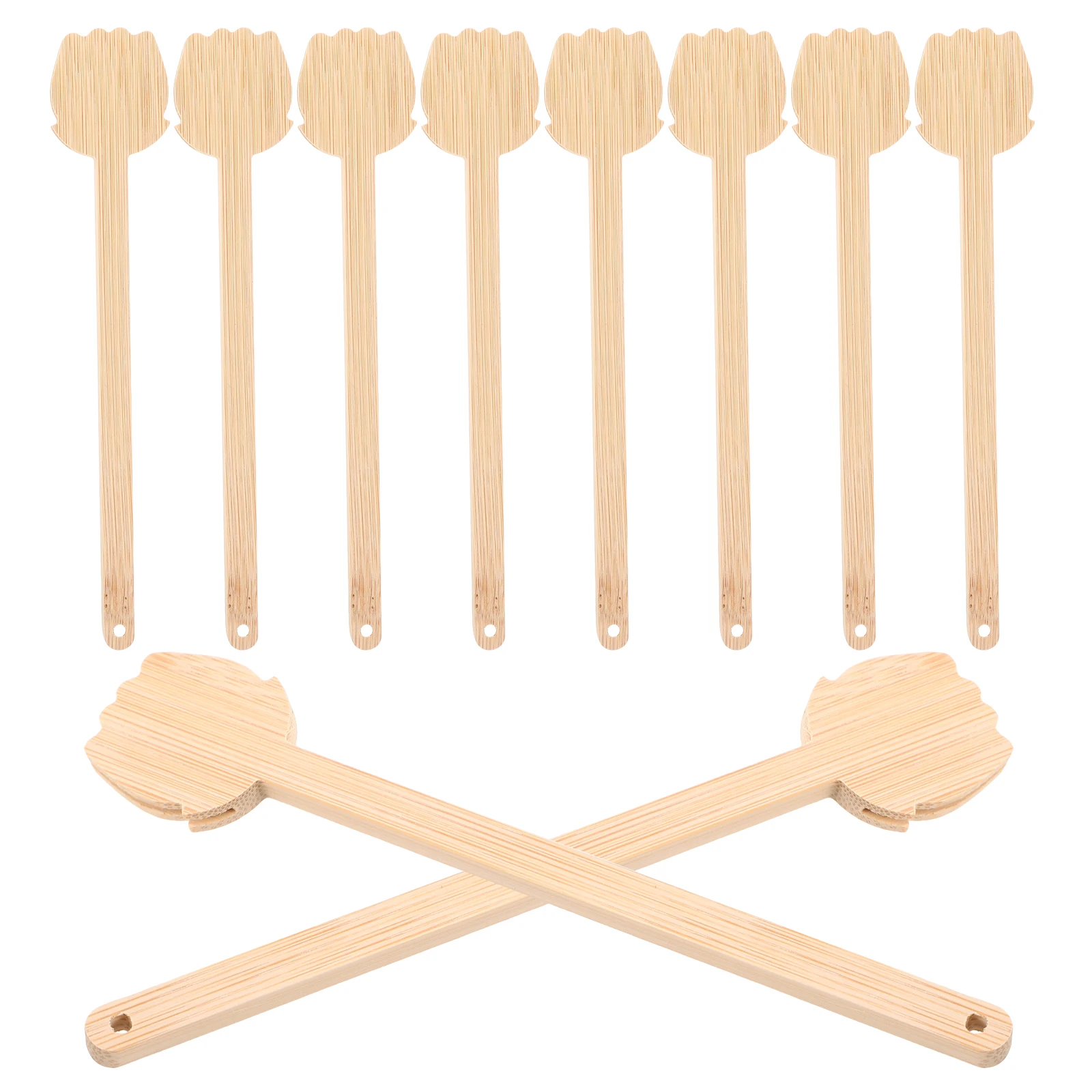

10Pcs Bamboo Fan Handles Elegant DIY Wedding Round Fan Sticks Handmade Craft Festival Decoration Wedding Bamboo Fans Sticks