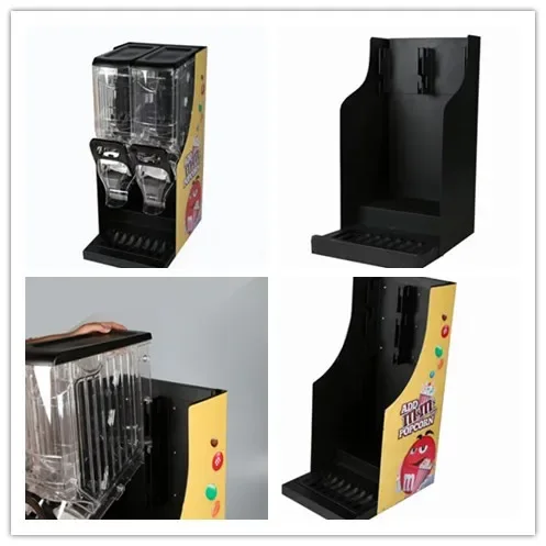 snack candy shop display stand and display rack with gravity dispenser for supermarket