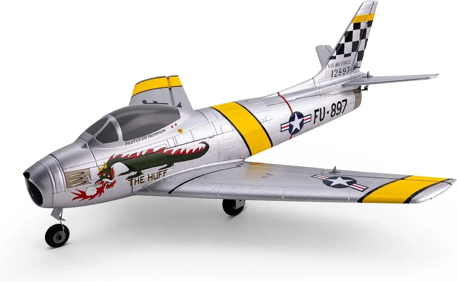 RC Airplane UMX F-86 Sabre 30mm EDF BNF Basic Transmitter Battery And Charger Not Included EFLU7050 Toy for Ages 14 Years And up