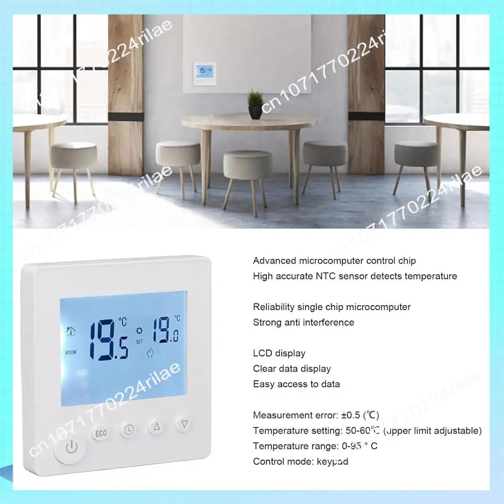 

A17Z AC955240V 25A Умный термостат Цифровой термостат с ЖК-дисплеем Программируемые термостаты