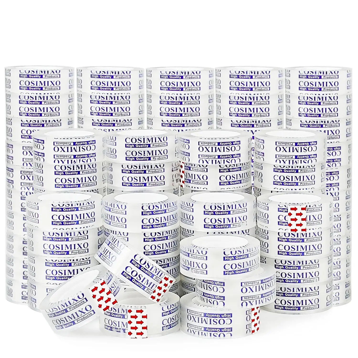 

96Rolls Cry l Clear Tape Refills for Dispenser, 3/4Inch x 1000 inch,Bulk Transparent Tape,Office tionery Tape for Hom