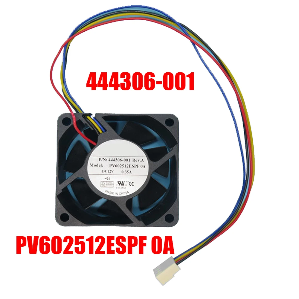 

Cooling Fan For Foxconn PV602512ESPF 0A PV602512ESPF0A 444306-001 DC12V 0.35A 6025 6CM 4Pin 60x60x25MM New