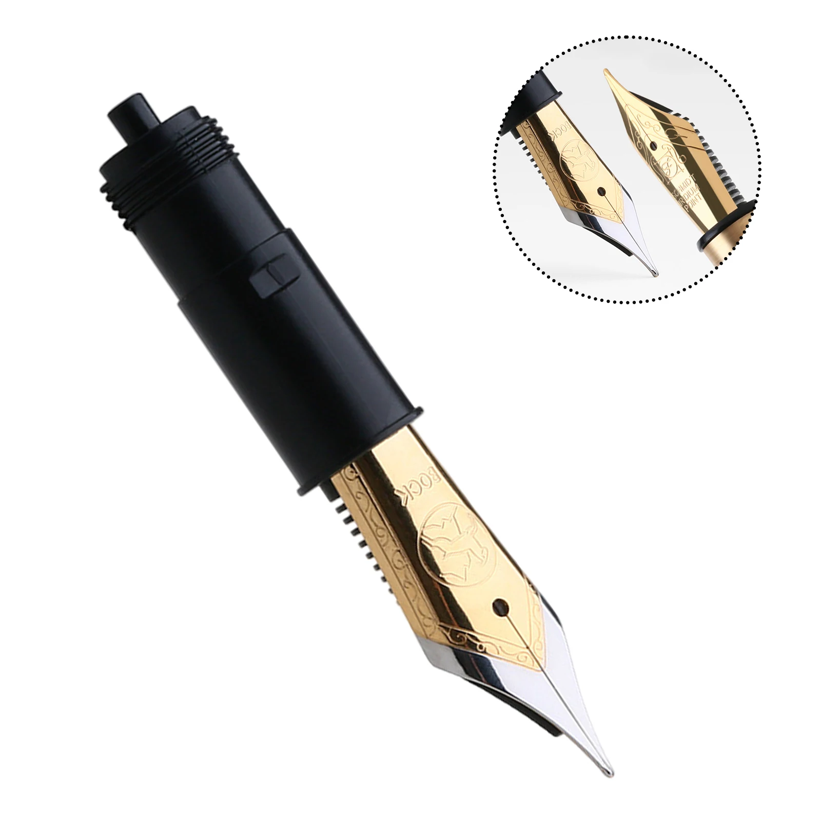 6 # German BOCK pen nib gold-plated silver nib set replacement accessories for majohn m700 fountain pens writing supplies