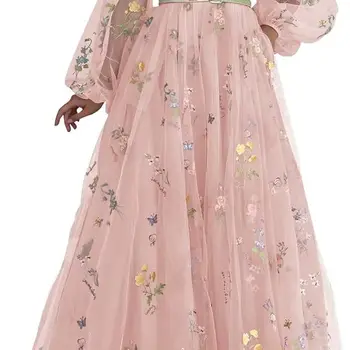 ผู้หญิง Puffy Sleeve Tulle Pro...