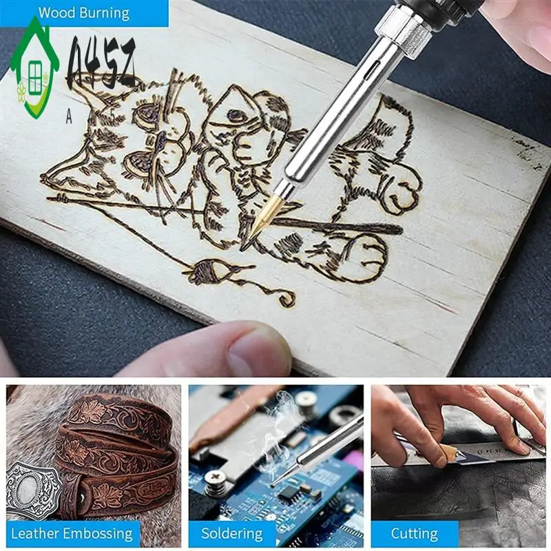 

A45Z-Электрический паяльник, гравировальная ручка 60 Вт, древесныйburner, переворачивающийся инструмент для тиснения слов, пирографический набор, вилка европейского стандарта