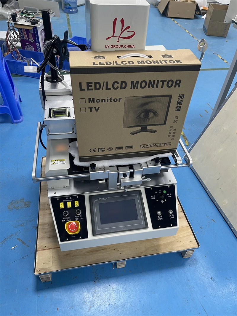 Factory Direct LY G700 3 Zones BGA Rework Station  XY Motor Control Optical Camera Auto Chip Feeding