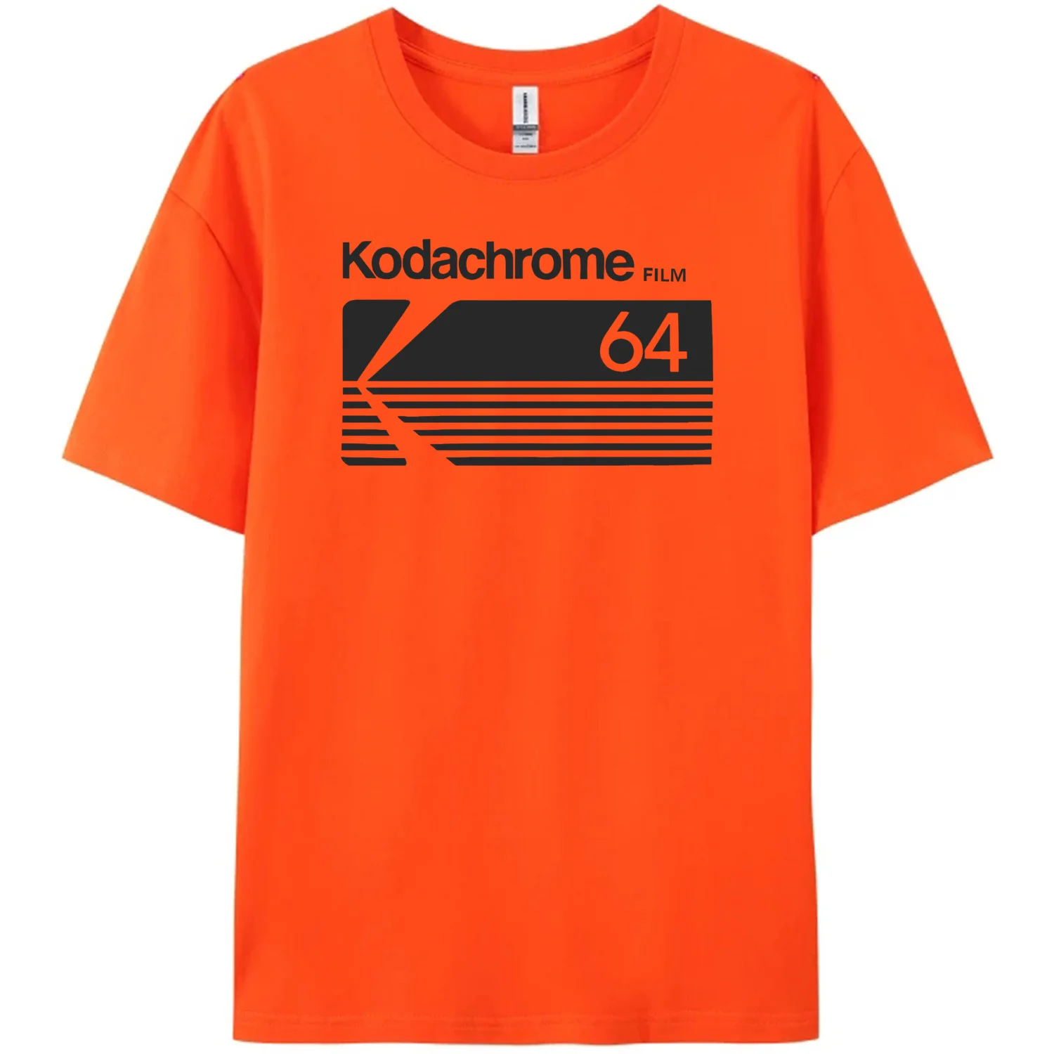 Fashion Kodak Kodachrome Logo T Shirt Men Short-Sleeve Photographer T-shirts Summer Tee Tops Pure Cotton Oversized Tshirt Merch