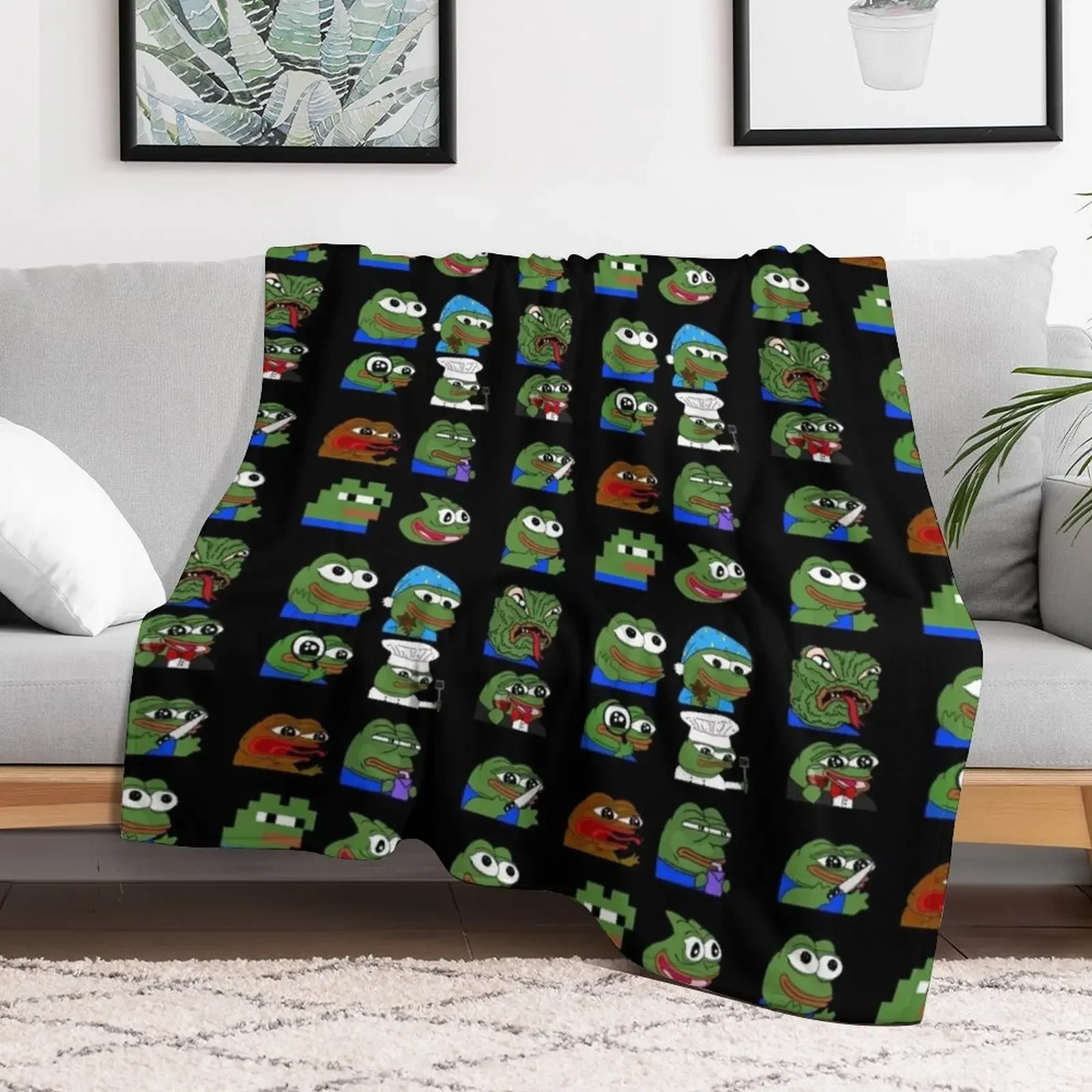 pepe peepo variety set (12 pepes edition) Throw Blanket for babies Furry Decoratives Blankets