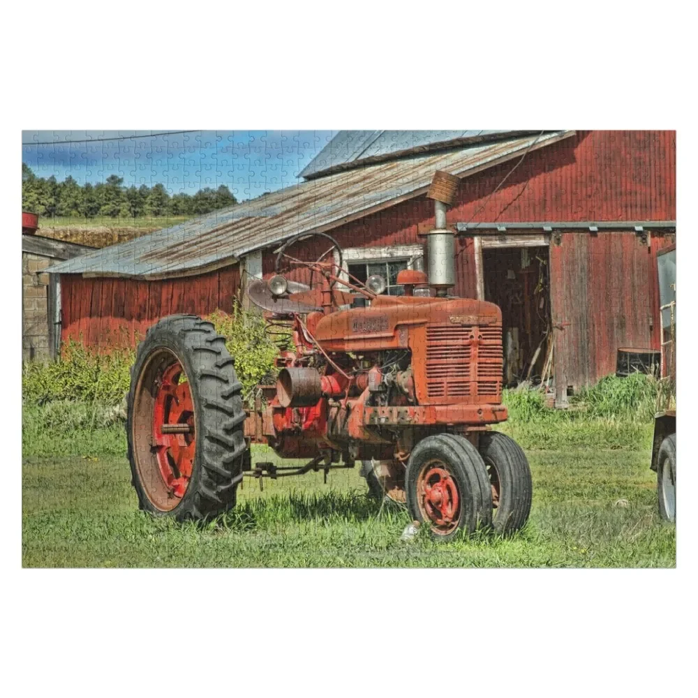 1952 Farmall Tractor Jigsaw Puzzle Diorama Accessories Custom Photo Puzzle