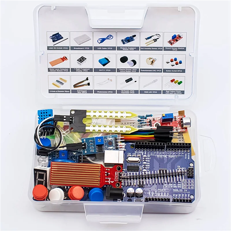 5X подходит для Arduino Uno R3, комплект «сделай сам», стартовый комплект конденсатора/бриджа/приборной панели-ABQU