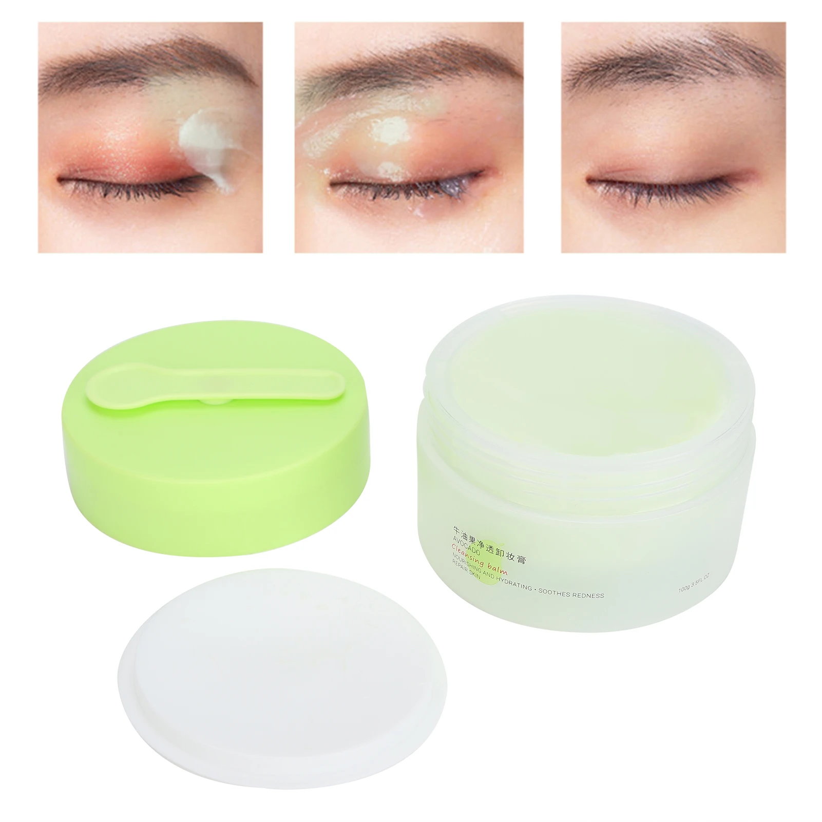 مزيل المكياج بلسم تنظيف مرطب لطيف مع ملعقة حفر للعناية بتنظيف الوجه 100 جرام كريم مزيل المكياج #4