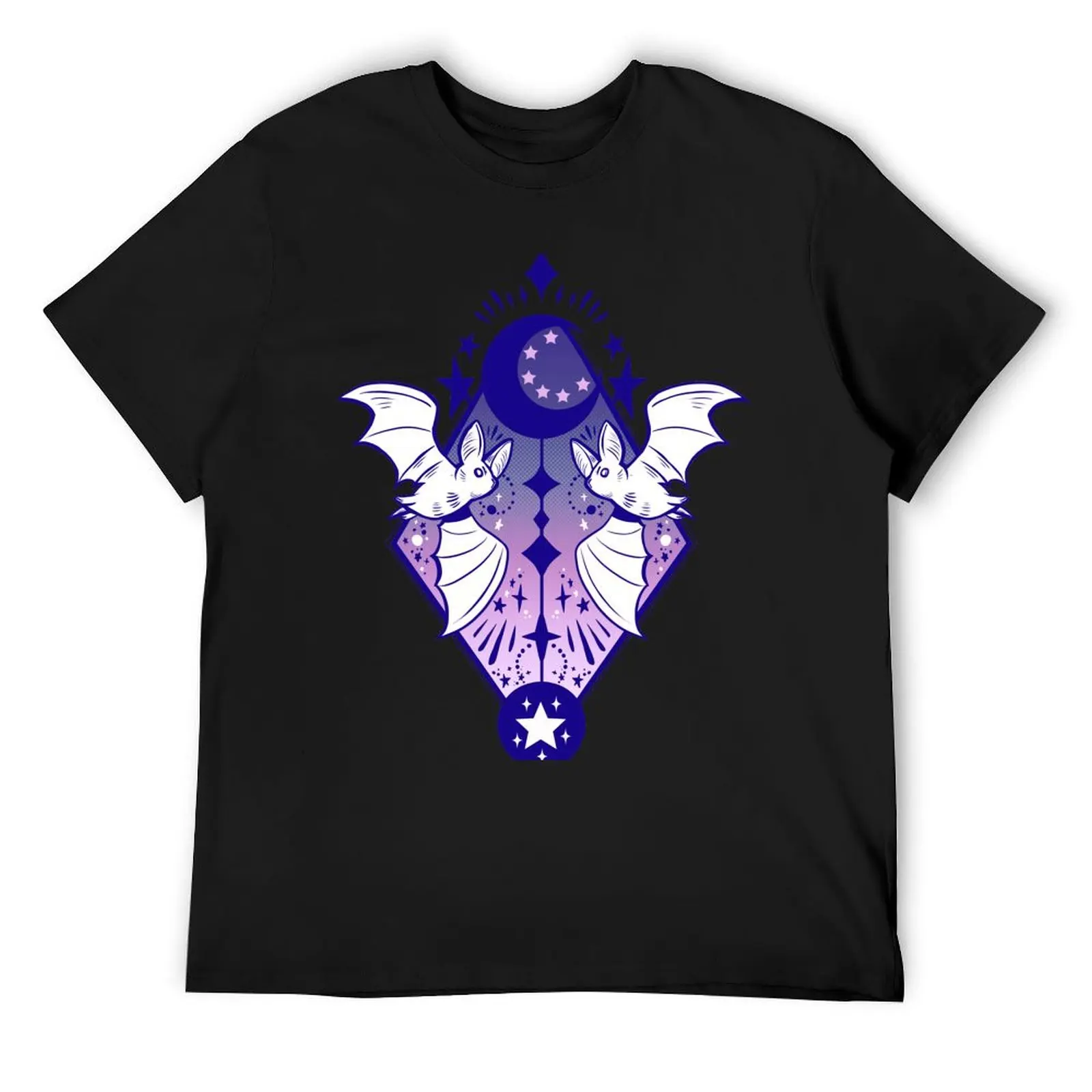 تي شيرت White Bats تي شيرت كبير الحجم تي شيرت مضحك للرجال