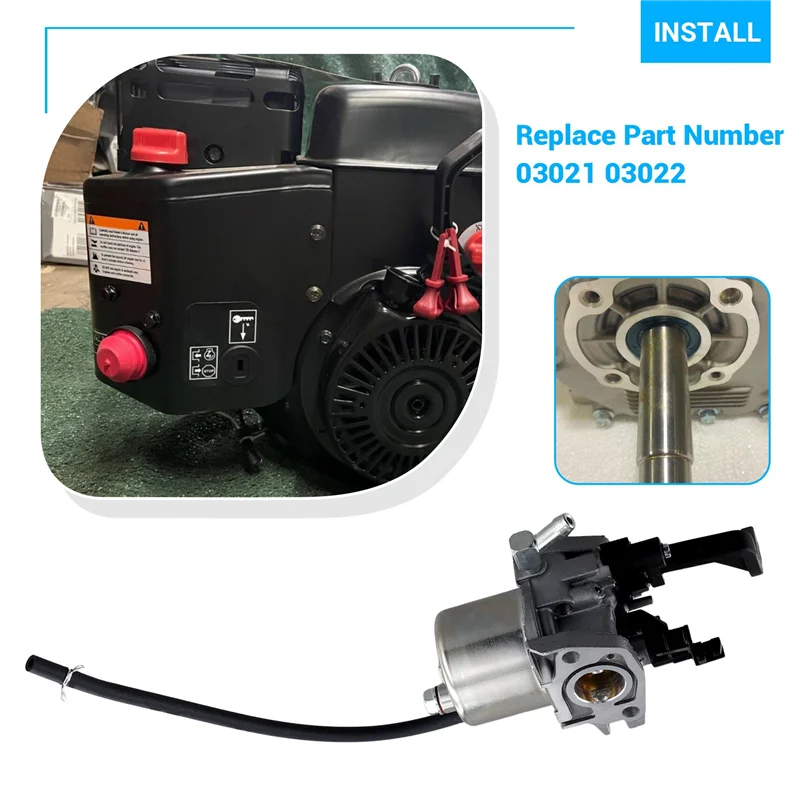 

A43T 03021 Carburetor Kit For 03021 03022 L10 136Cc 179Cc 208Cc Snowblower Thrower Generator Engine