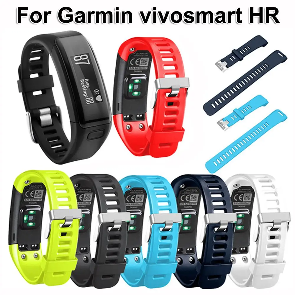 Replacement Classic Sports Wristband Watch Band Silicone Strap Bracelet For Garmin Vivosmart HR