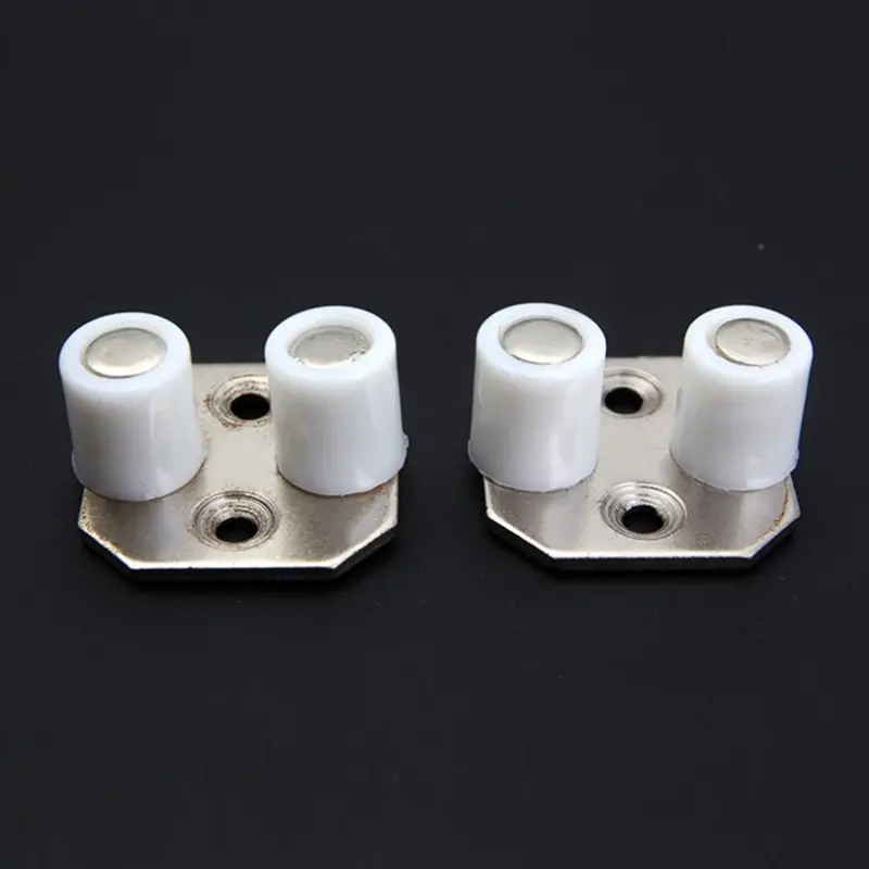 2Pcs Floor Mount Sliding Wooden Door Guide Roller Retainer Top bearing rollers moving door folding door locato