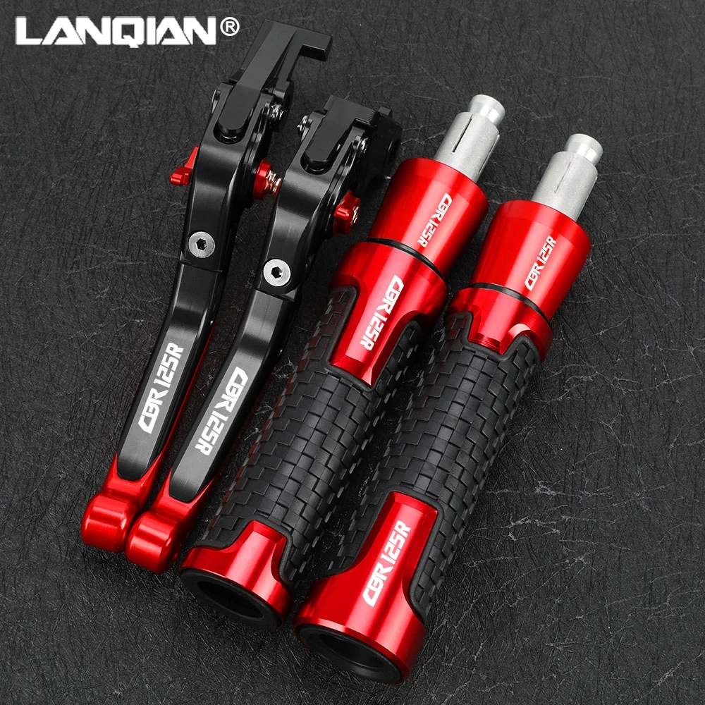 

For HONDA CBR125R CBR 125R 2004 -2010 2009 2008 2007 Motorcycle Foldable Brake Clutch Levers Handlebar Knobs Handle Grips Ends