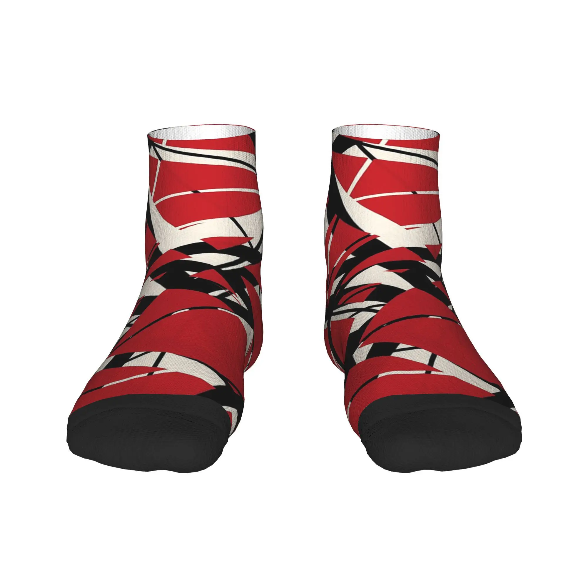 EVH authentic stripes design (red) Socks Harajuku Sweat Absorbing Stockings All Season Socks Accessories for Unisex