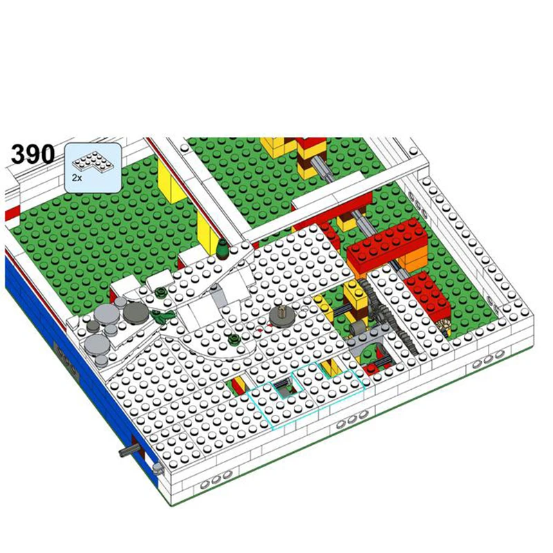 MOC-161582 inverno casa in legno Base natalizia modulare Building Block Assembly Model Brick Toy regali di natale per bambini