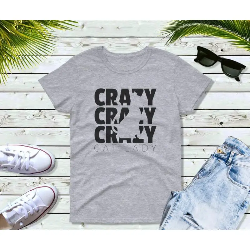 

Женская футболка Crazy Cat Lady Mom Lovers Mama