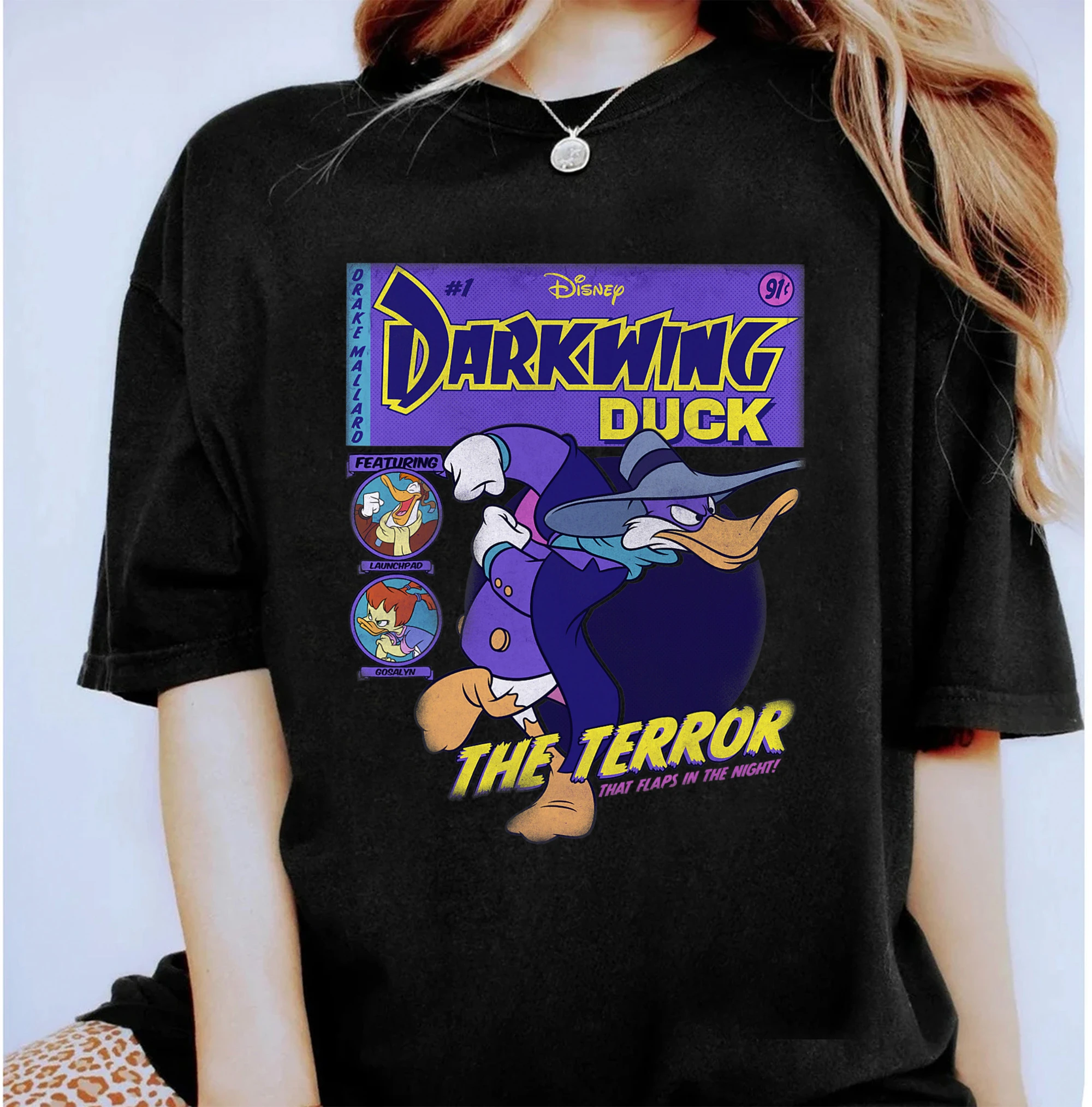 

Disney Darkwing Duck Funny The Terror Vintage TV Show Shirt, Disneyland Family Matching Shirt Magic Kingdom WDW Epcot Theme Park