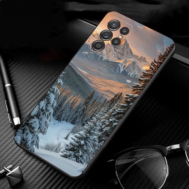 Winter Snow Phone Case Cover For Samsung Galaxy S26 S25 S24 S23 S22 S21 Ultra Plus S24 S23 S20 FE S26FE