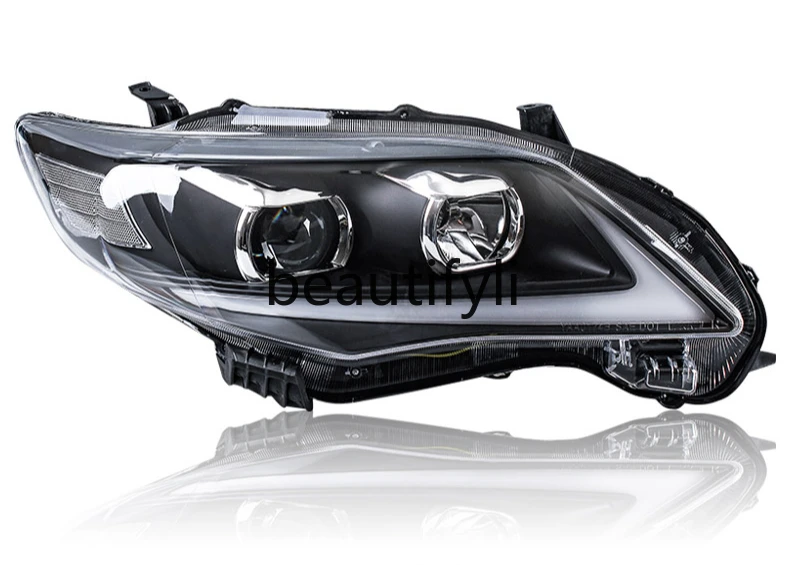 

Headlight assembly modified LED daytime running light double lens xenon headlight