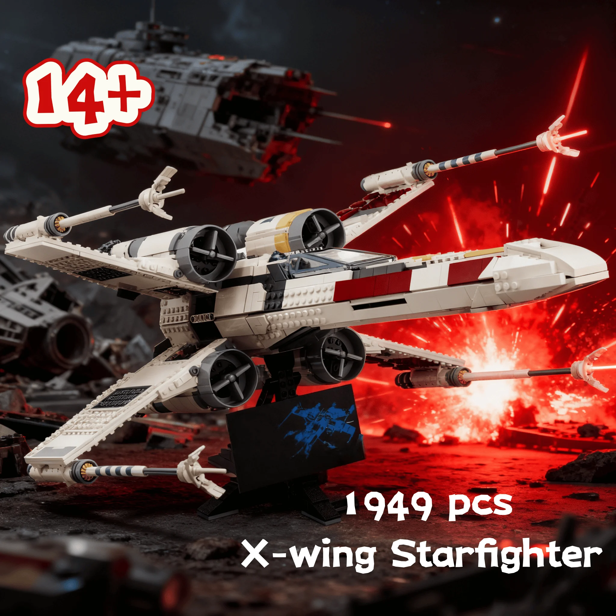 

НОВИНКА 2026: Конструктор LEGO Star Plan 75355 «Звездный истребитель X-Wing» — креативная модель, игрушка для детей, подарок на День рождения и Рождество
