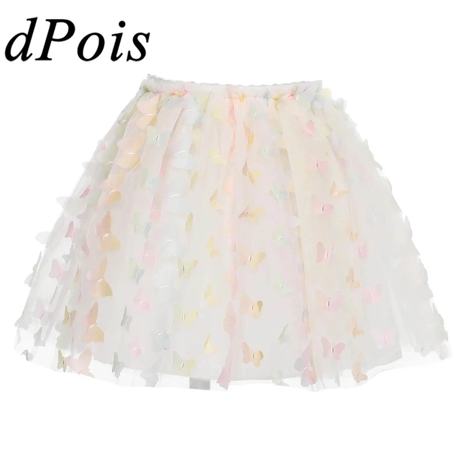 

Girl Embroidery Tulle Skirt Sweet Party Skirts Cosplay Festival Costumes Summer Holiday Ballet Tutu Princess Birthday Costumes