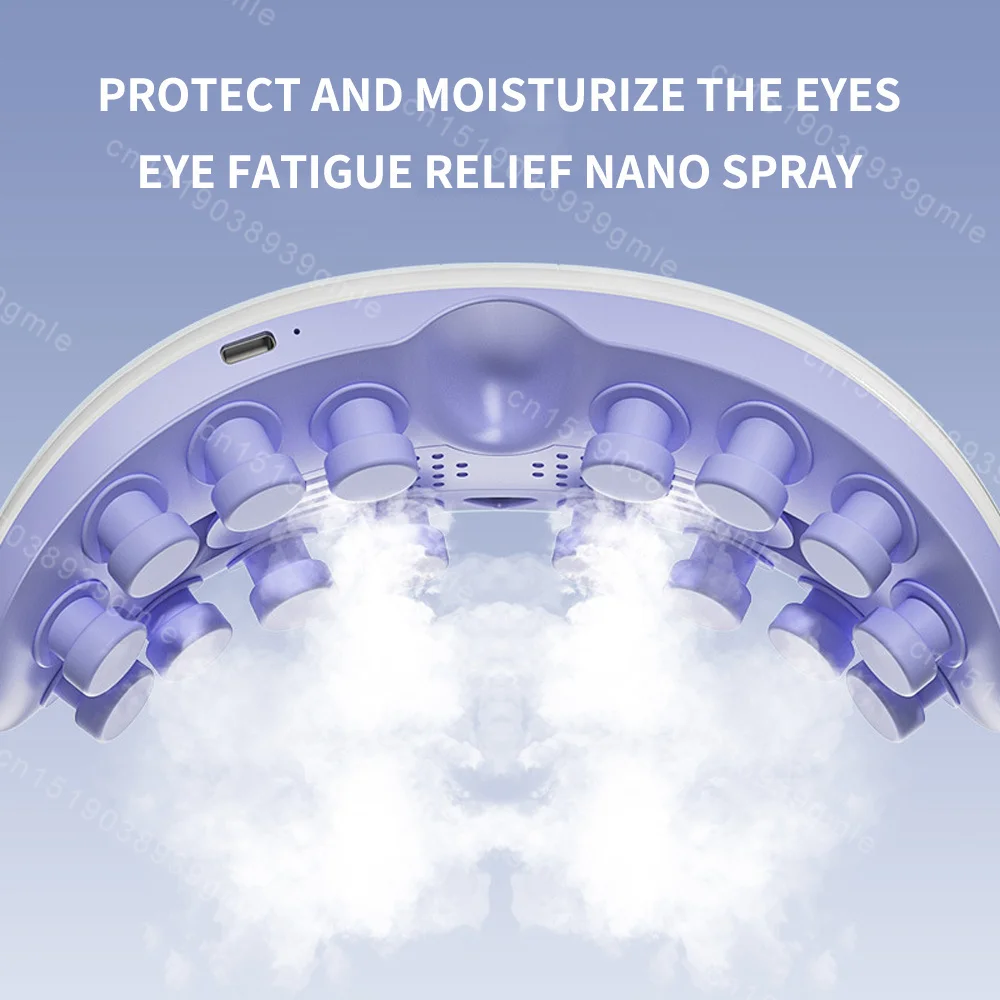 

Smart Vibration Eye Massager Relax Strain Dry Eyes and Improved Sleep Eye Care Instrument Bionic Finger Pressure Massage