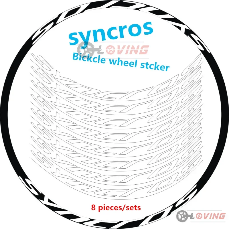 

Mountain bike SYNCROS Wheel Rim sticker High quality waterproof sticker for bikes
