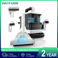 RAYFURN W05 Handheld Fabric Cleaner 750W 2in1 Vacuum Wash Long Runtime Compact for Hardwood Carpet Large Battery Cleaning