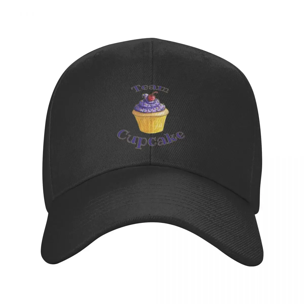 Berretto da Baseball per Cupcake della squadra cappello estivo nero da uomo da donna