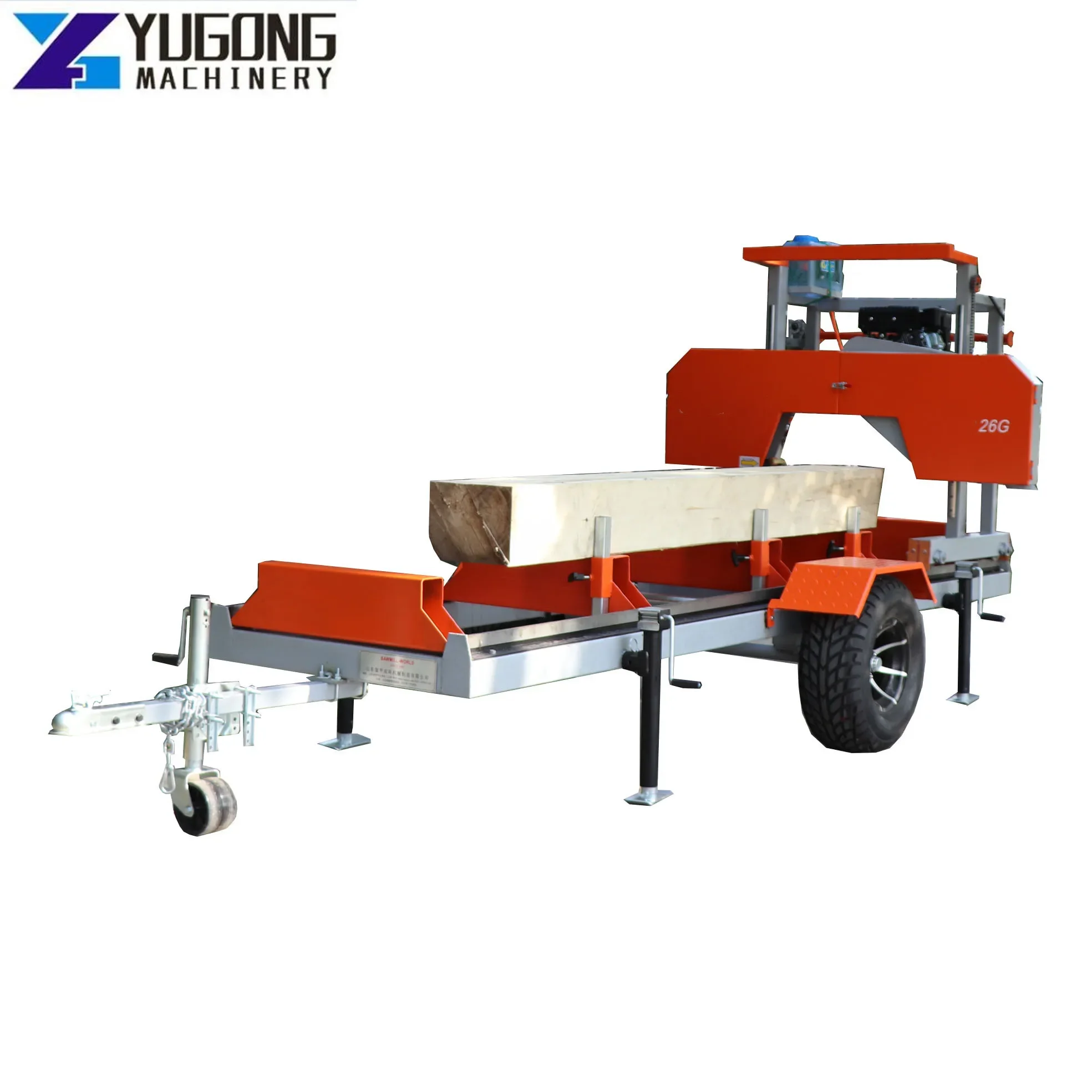 2023 China Woodworking Saw Mill Portable Sawmill Bandsaw Wood Cutting Machine Log Sawmill Wood Band Sawmill Horizontal Sawmill