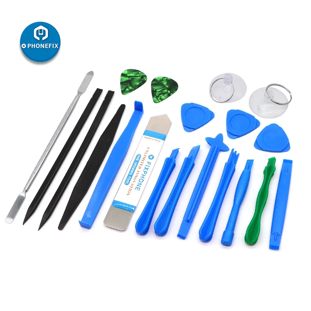 21 IN 1 Cell Phone Tools Kit Plastic Spudger Suction Cup Blade Electronics Opening Repair for iPhone Tablet Computer Hand Tools