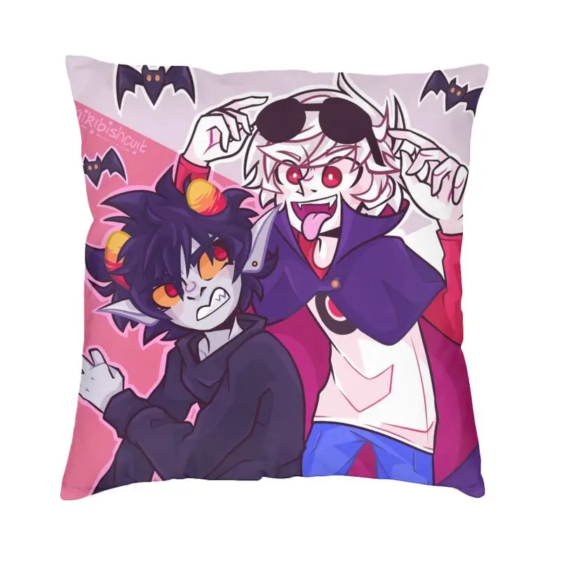 Luxury Davekat Halloween Cushion Covers 45x45cm Velvet Cartoon Animation Pillow Case for Car Square Pillowcase Decoration